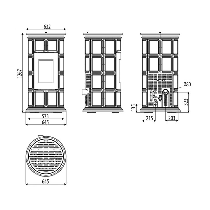 Pelletofen Sergio Leoni Marlene Tonda 8 Kw dedans Sergio Leoni Pellet Pelletofen Sergio Leoni Marlene Tonda 8 Kw dedans Sergio Leoni Pellet