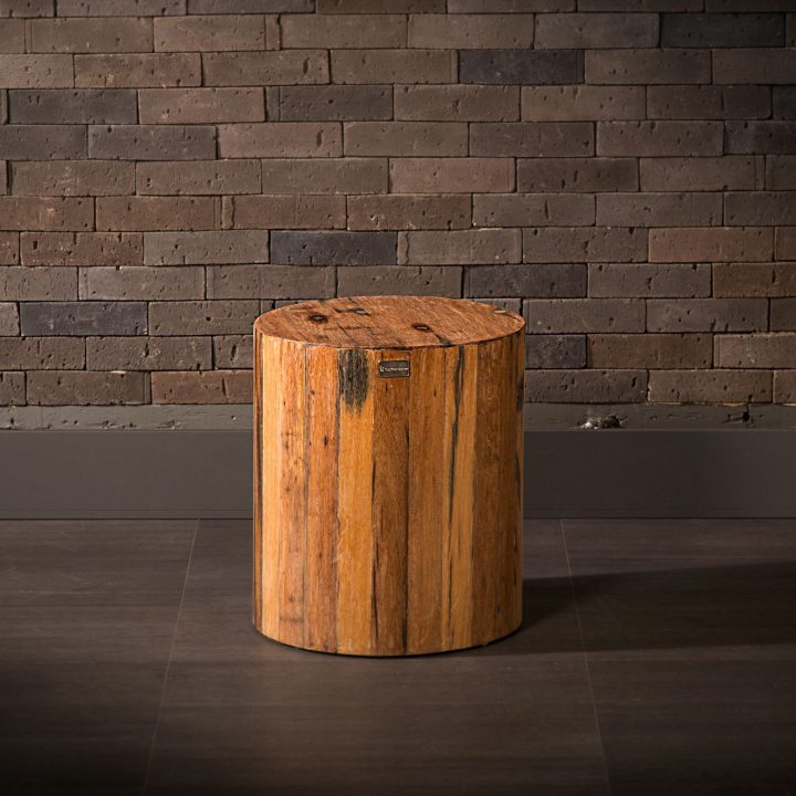 Petit Tabouret Rond En Bois Recyclé | Round Stool, Stool, Wood destiné Artemano Liquidation