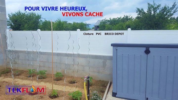 Pose Brise-Vue Pvc Blanc Brico Depot pour Clôture Pvc Brico Dépôt