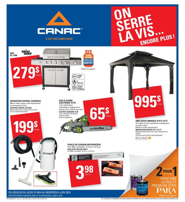 Promotion De 7 Jours – On Serre La Visencore Plus dedans Canac Serre Promotion De 7 Jours – On Serre La Visencore Plus dedans Canac Serre