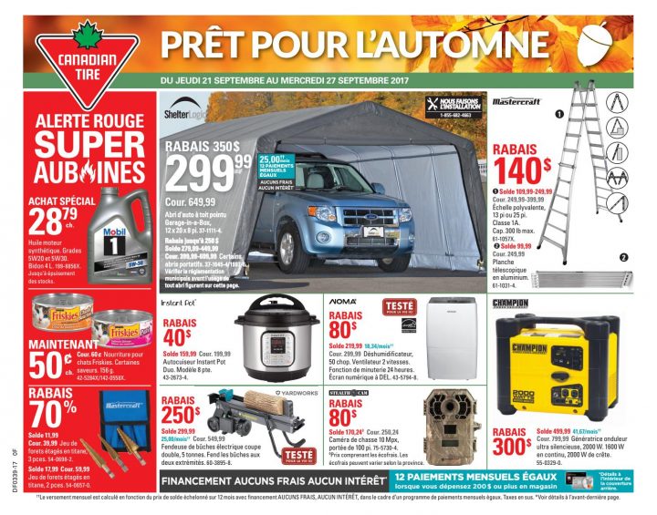 Publisac 2017 Flyer (Ctc_Wk39_Fr_0F) By Salewhale – Issuu dedans Toilette Chimique Canadian Tire