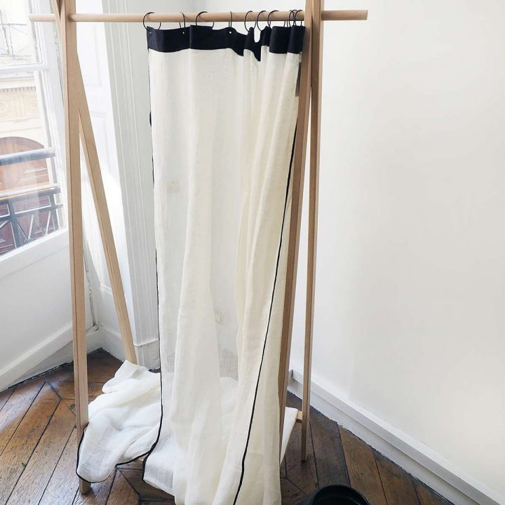 Rideau À Oeillets En Lin Bonifacio Blanc Harmony encequiconcerne Rideaux Bonifacio Harmony