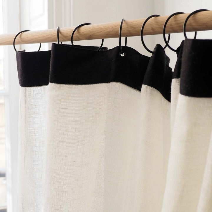 Rideau À Oeillets En Lin Bonifacio Blanc Harmony serapportantà Rideaux Bonifacio Harmony