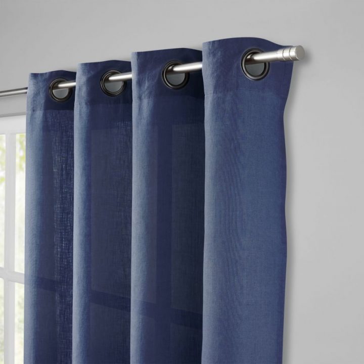 Rideau En Lin Lavé Uni Marine dedans Doubles Rideaux Bouchara Rideau En Lin Lavé Uni Marine dedans Doubles Rideaux Bouchara