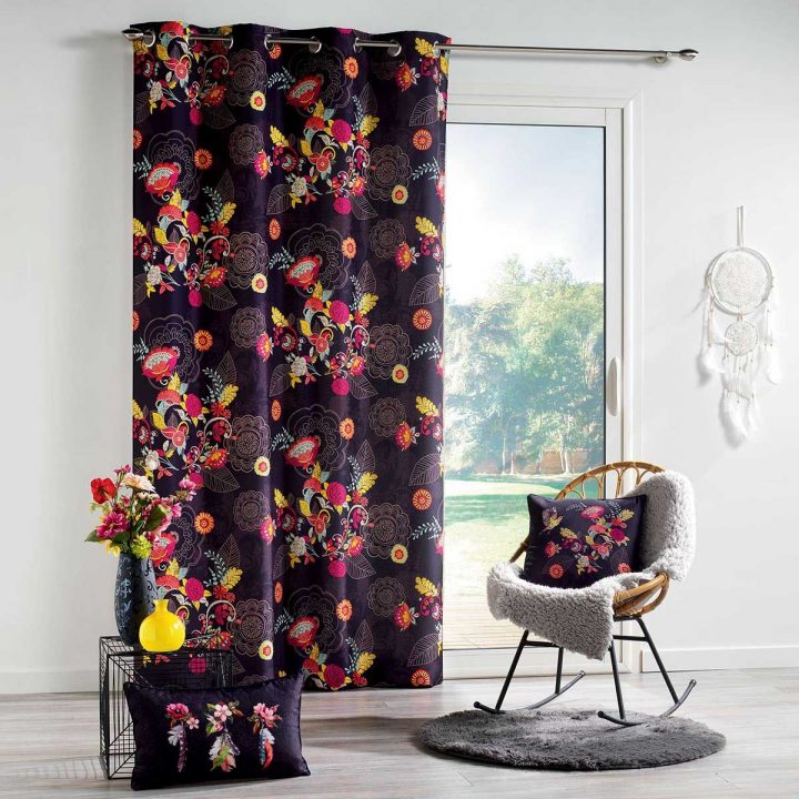 Rideau Esprit Japonisant – Taille : 140X260 Cm;140X280 Cm avec Rideau À Crochet Gifi Rideau Esprit Japonisant – Taille : 140X260 Cm;140X280 Cm avec Rideau À Crochet Gifi