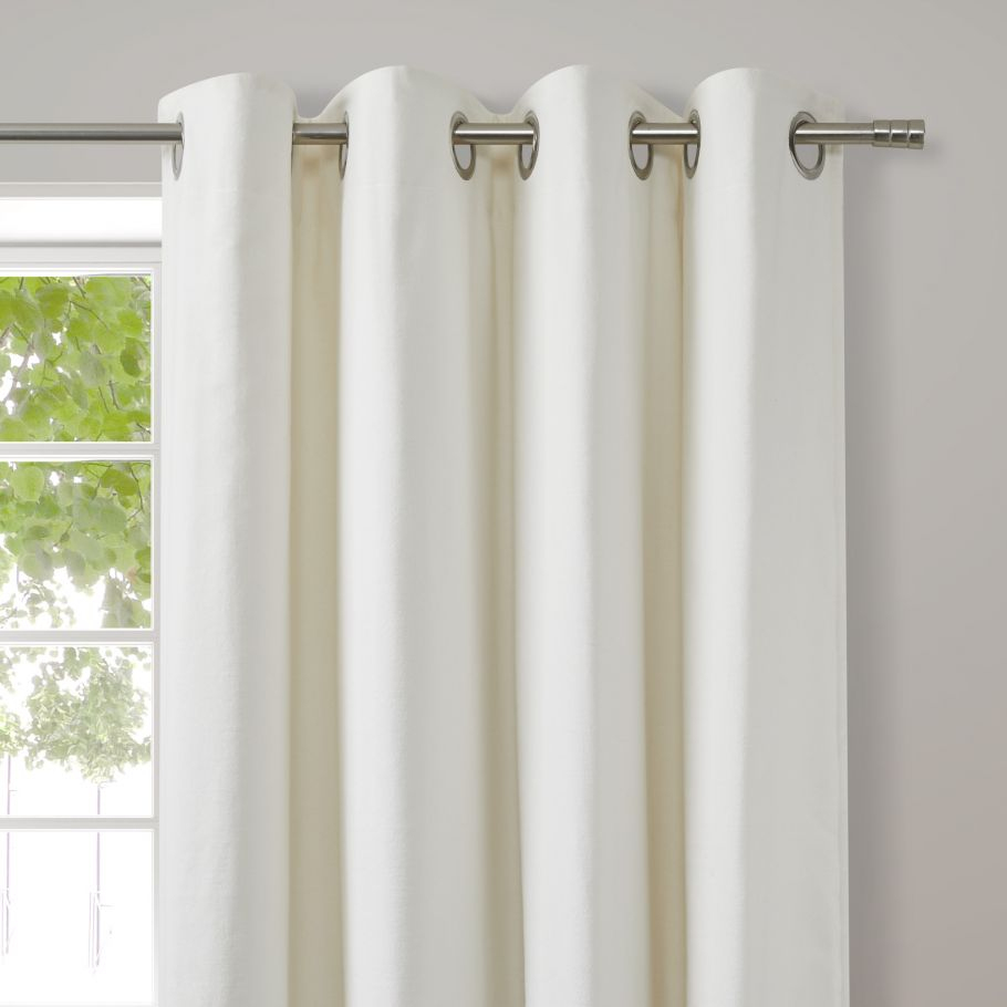 Rideau Uni En Velours De Coton Doublé Off White concernant Doubles Rideaux Bouchara Rideau Uni En Velours De Coton Doublé Off White concernant Doubles Rideaux Bouchara