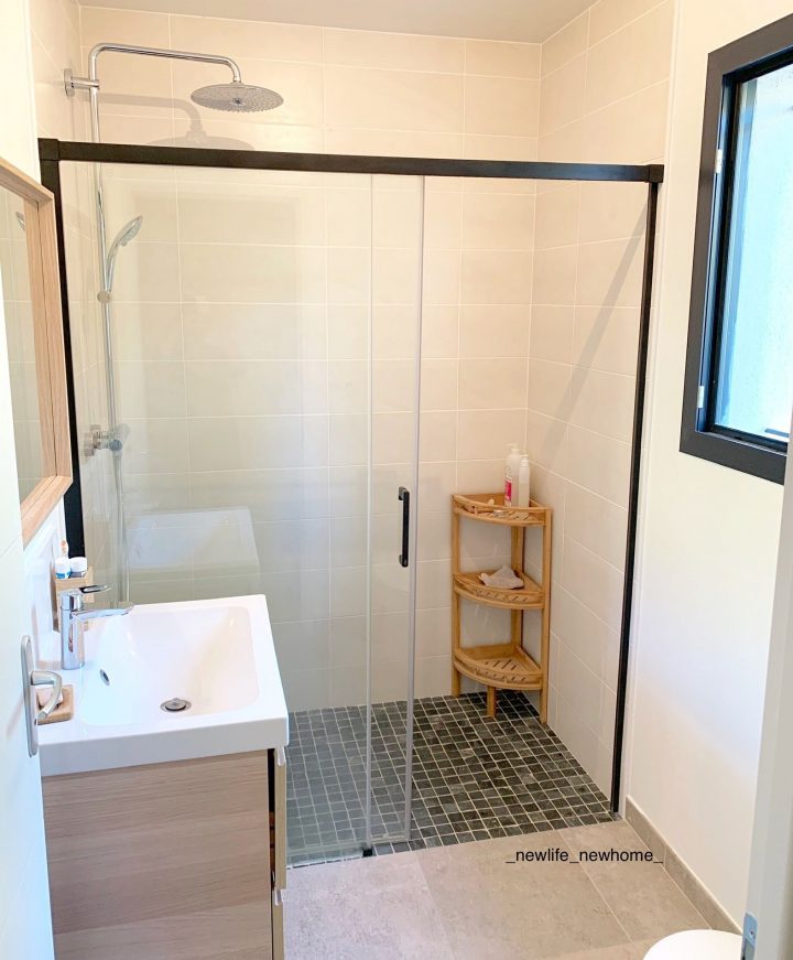 Salle D'Eau | Bathroom, Home, Alcove Bathtub avec Douche Italienne Ikea