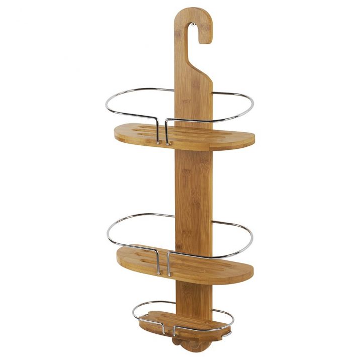 Serviteur De Douche Bambou tout Étagère De Douche Télescopique Gifi