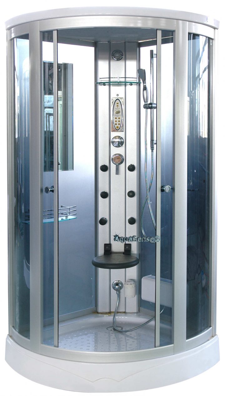 Stoomdouche Rondom Luxe Glas En Thermostaatkraan avec Cabine De Douche Luxe