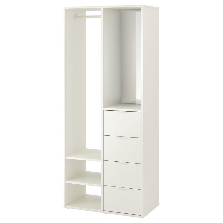 Sundlandet Armoire Ouverte – Blanc 79X44X187 Cm pour Meuble Profondeur 20 Cm – Ikea