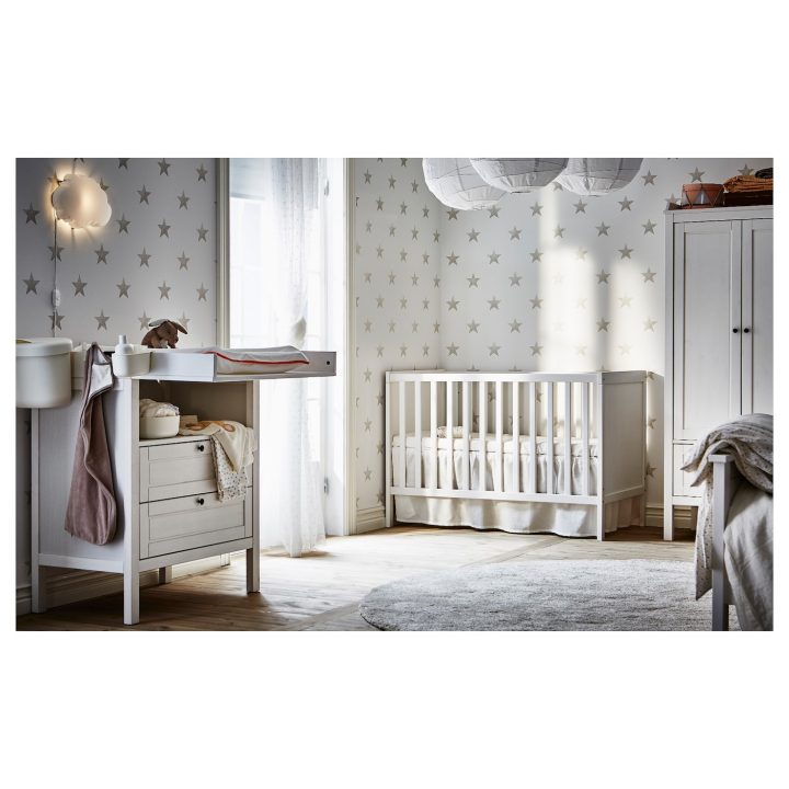 Sundvik Lit Bébé – Blanc 60X120 Cm concernant Rideaux Chambre Bébé Ikea