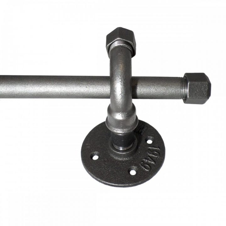 Support De Tringle À Rideaux Industrielle Avec Barre À Poser destiné Tringle Industrielle