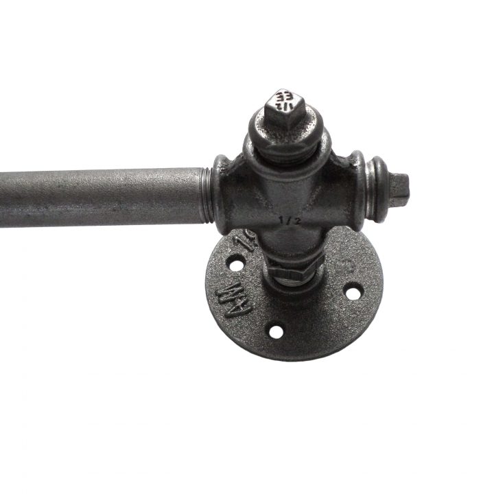 Support De Tringle À Rideaux Industrielle Diy avec Tringle Industrielle