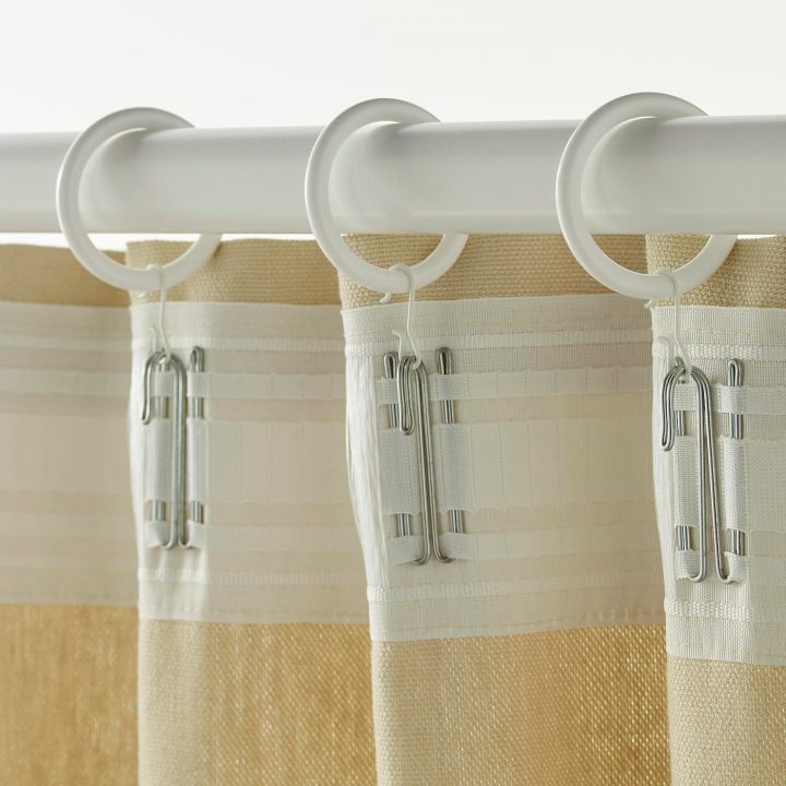 Syrlig Anneau Rideau+Clip+Crochet – Blanc 38 Mm concernant Rideaux Galon Fronceur Ikea