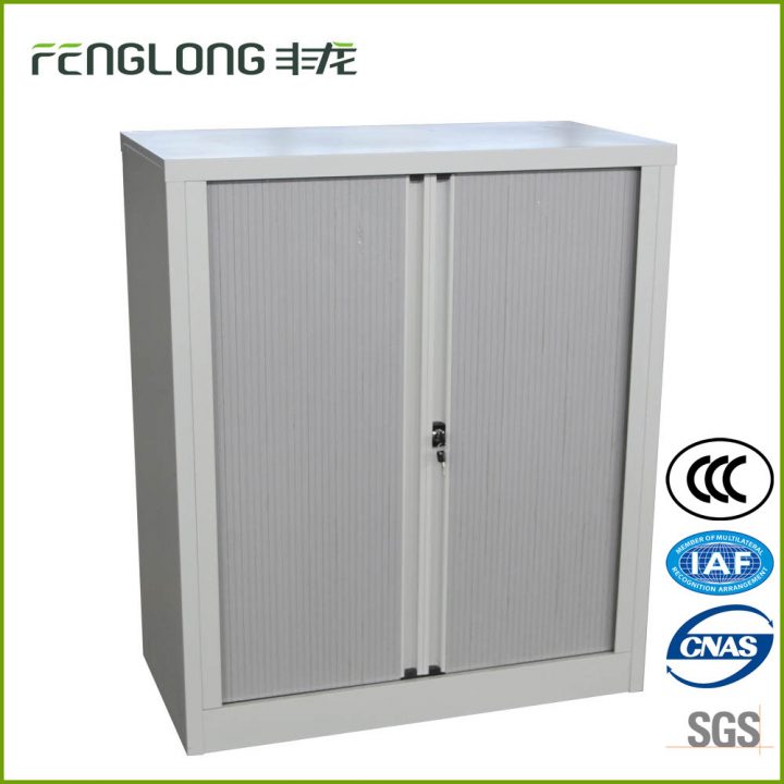 Tambour Porte Classeur Bureau Ikea Meubles En Métal Armoire dedans Classeur À Rideaux Ikea