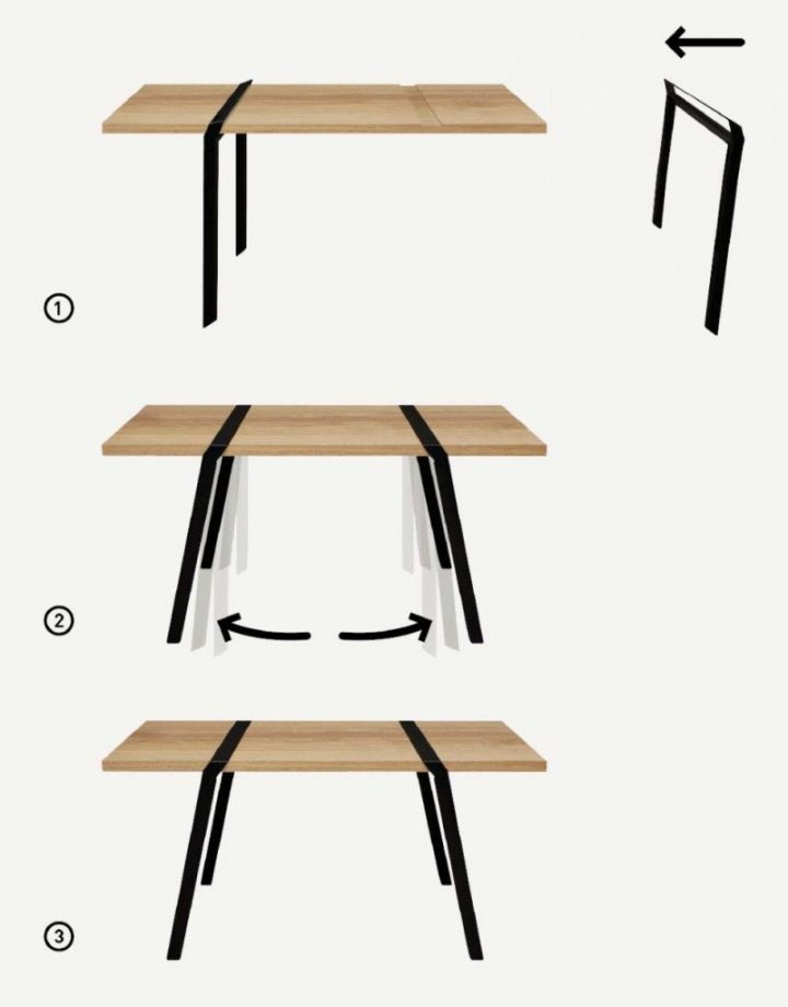Tréteaux : 39 Idées Déco Pour Créer Une Table Ou Un Bureau intérieur Pied Pliant Pour Table Leroy Merlin