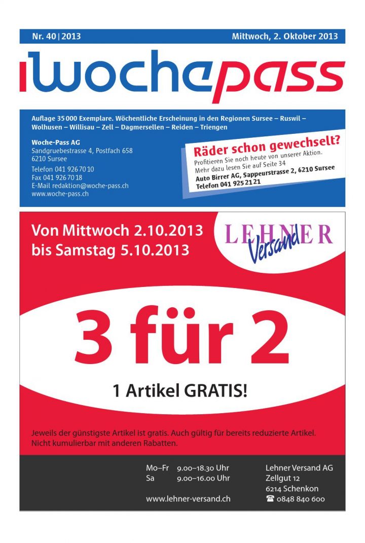 Woche-Pass | Kw40 | 2. Oktober 2013 By Woche-Pass Ag – Issuu dedans Xooon Liquidation Woche-Pass | Kw40 | 2. Oktober 2013 By Woche-Pass Ag – Issuu dedans Xooon Liquidation