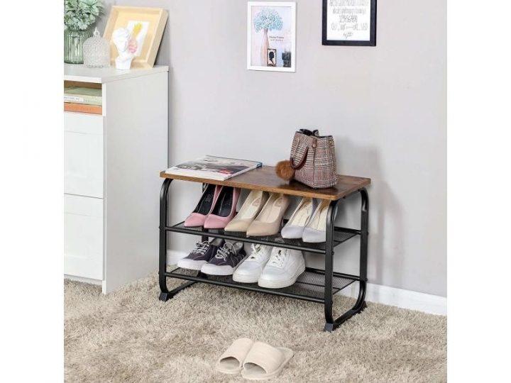 meuble chaussure style industriel métal