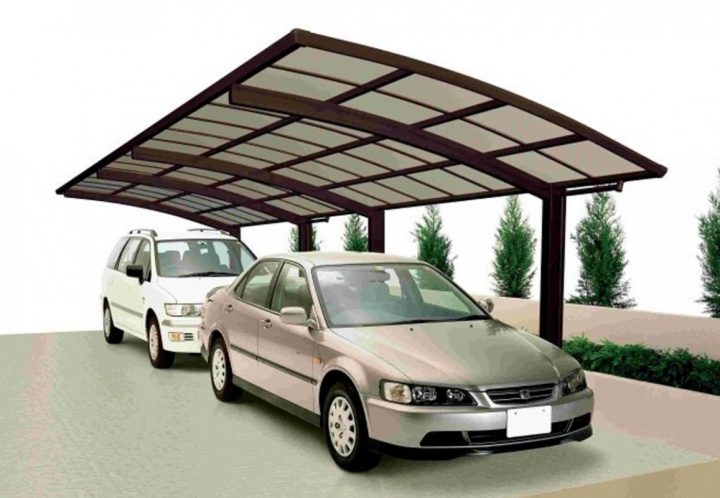 Abri Voiture Aluminium 2 Pieds 5 X 3 M Avec Toit En intérieur Carport Bois Brico Dépôt