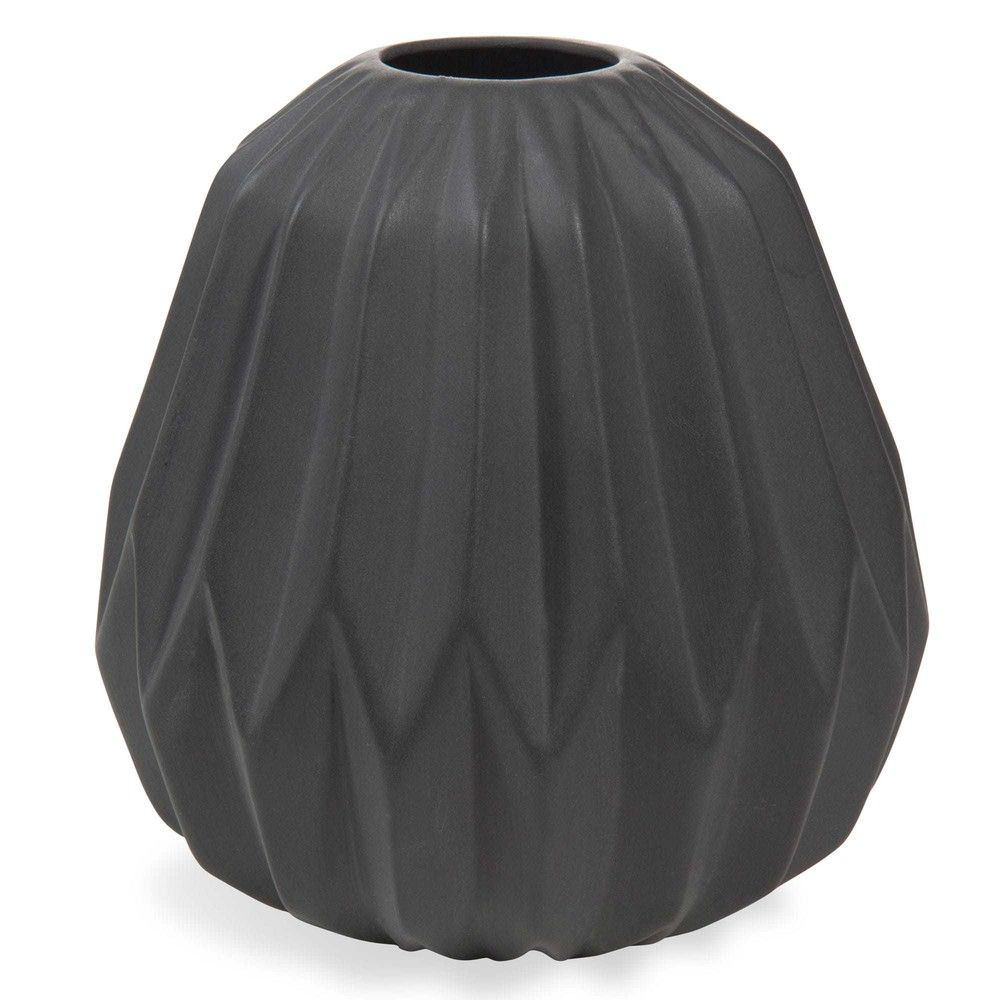 Alaska Black Porcelain Vase, H16Cm | Porcelain Vase, Alaska avec Kapok Castorama