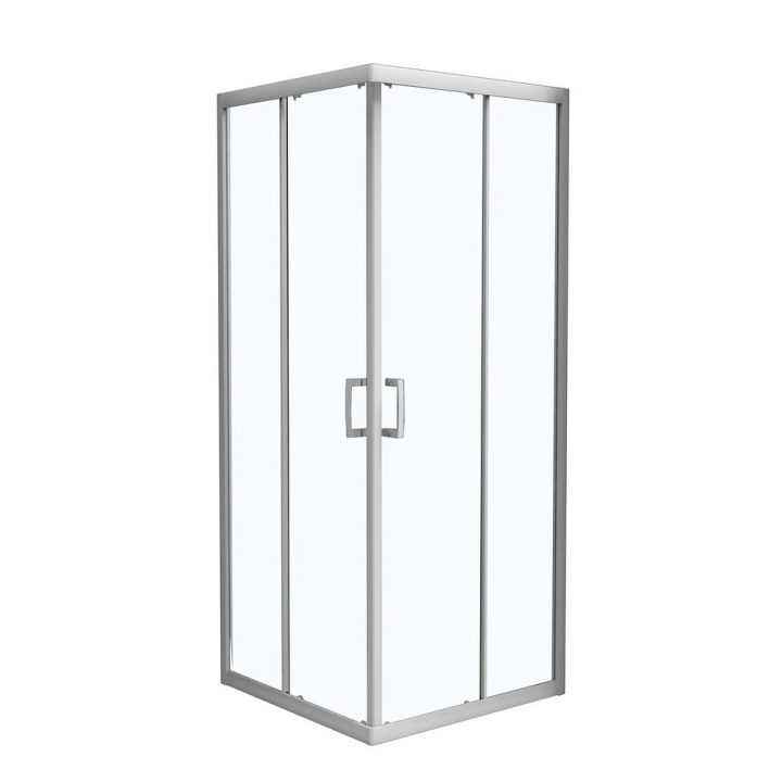 Angle De Douche Carré 90 X 90 Cm En Verre 6 Mm Transparent à Cabine Douche Bricomarché