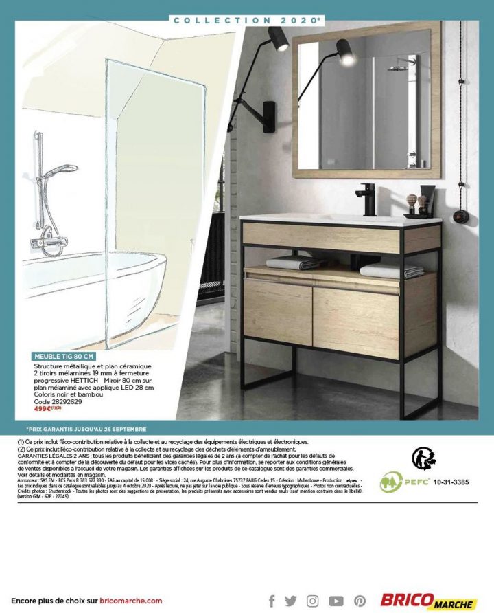Bricomarché Catalogue Actuel 14.09 – 04.10.2020 [62 destiné Meuble Sous Lavabo Bricomarché