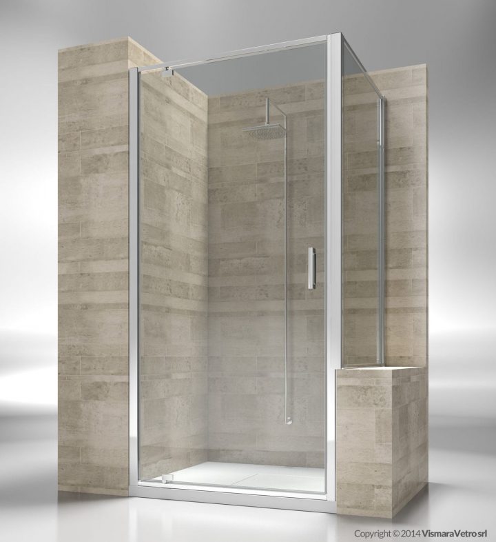 Cabine De Douche En Verre – Junior: Ga+Gp – Vismaravetro tout Paroi De Douche Sur Muret