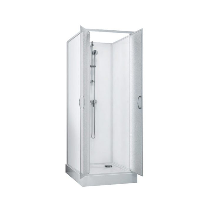 Cabine De Douche Surf 5 – 70X70 Cm – Accès De Face – Portes Battantes Leda  Sur Bricozor dedans Receveur De Douche Quart De Rond 70X70