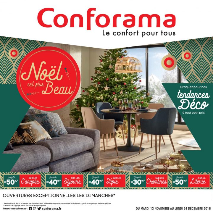Calaméo – Catalogue Conforama Noel 2018 dedans Conforama Salle À Manger Atlanta