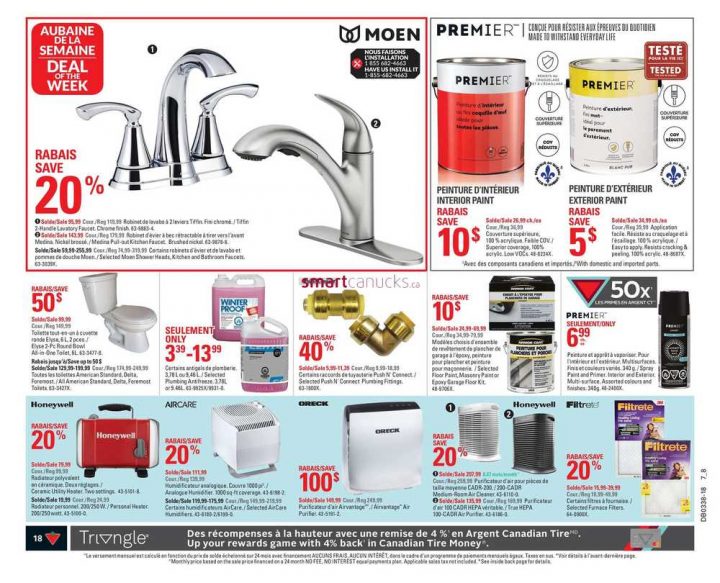 Canadian Tire (Qc) Flyer September 13 To 19 intérieur Robinet Lavabo Canadian Tire