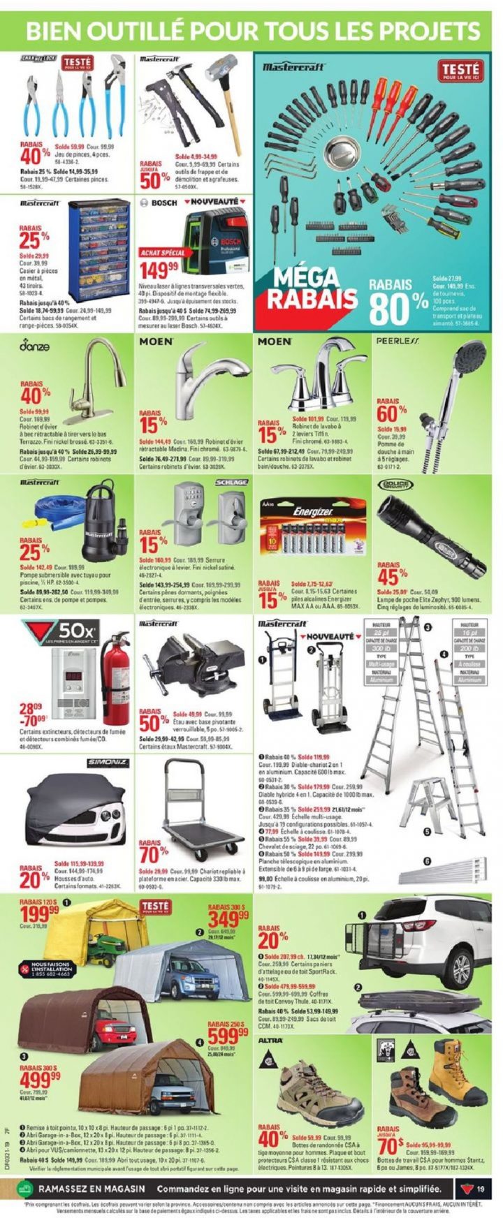 Canadian Tire – Quebec Current Flyer 05/16 – 05/22/2019 [21 serapportantà Robinet Lavabo Canadian Tire