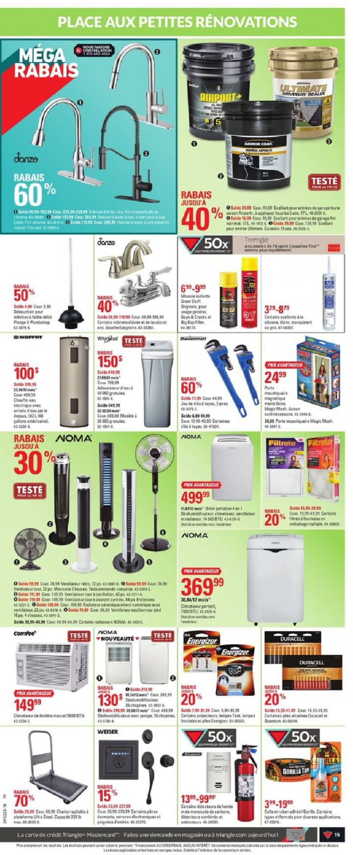 Canadian Tire – Quebec Current Flyer 05/23 – 05/29/2019 [17 concernant Robinet Lavabo Canadian Tire