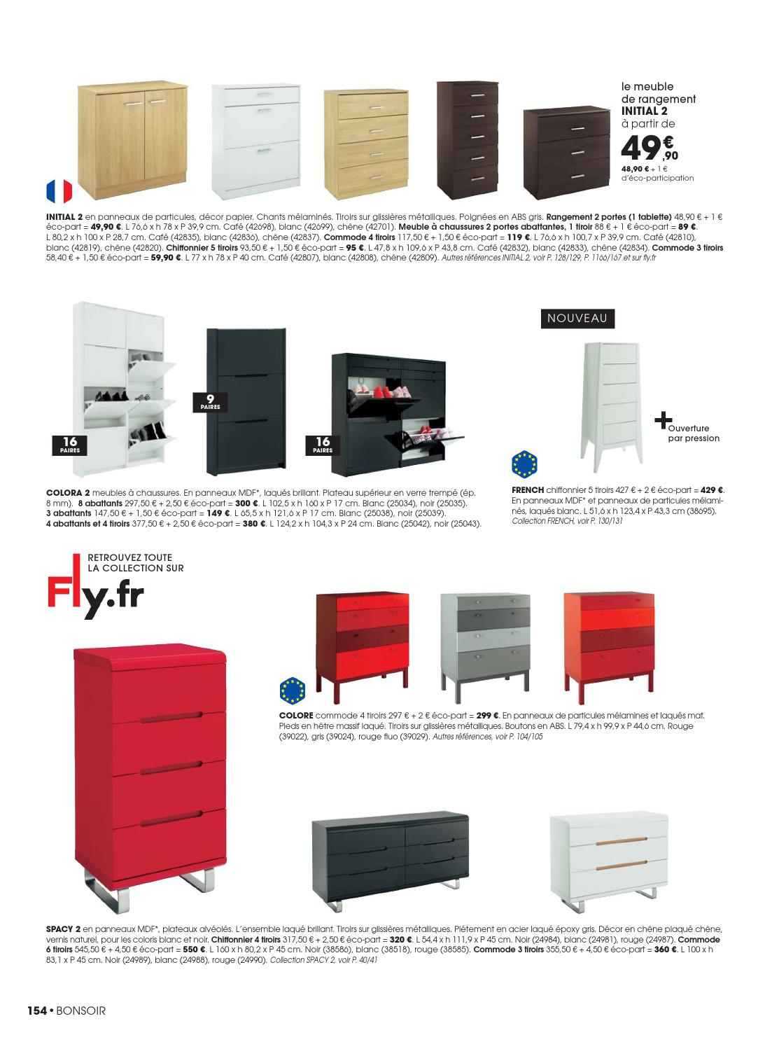 Commode Blanc Laqué Fly