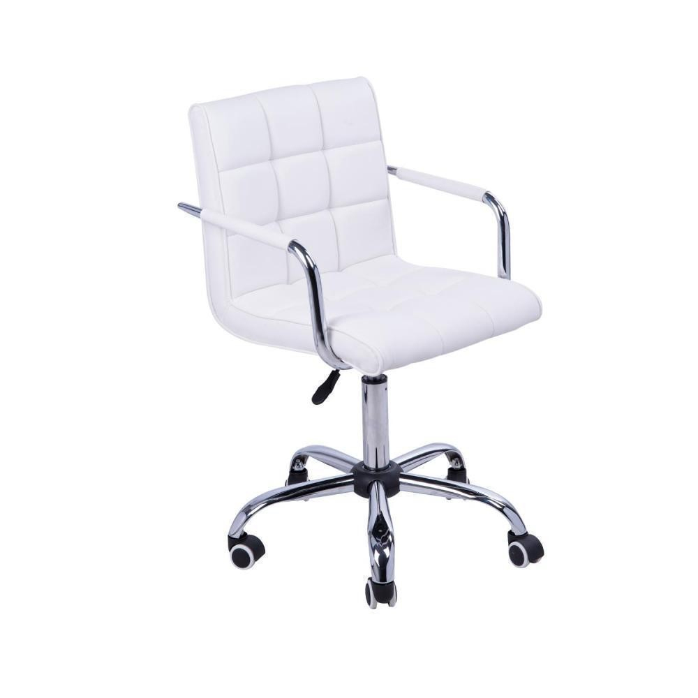 Chaise De Bureau Fauteuil Manager Pivotant Blanc serapportantà Housse Chaise De Bureau Gifi