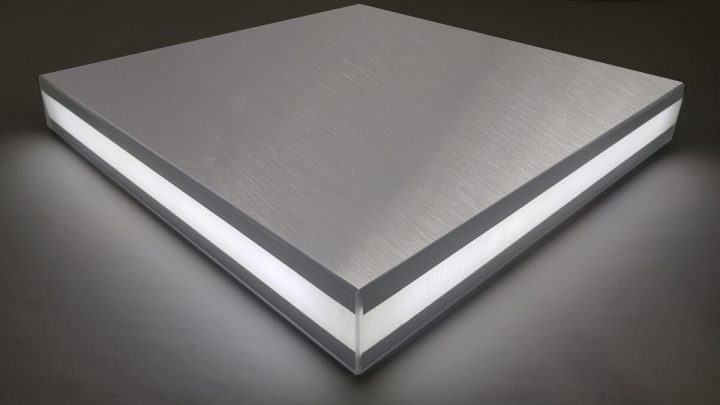 Chant Plat Pour Restauration De Plan De Travail concernant Profil De Chant Reno Plan, Aluminium Brossé