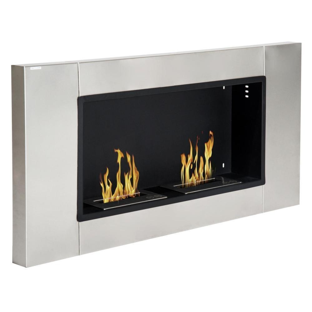 Cheminée Bioéthanol Murale Design Bauhaus 2 Brûleurs 3 L Couverture 25-30 M² Acier Inox Brossé avec Manteau Cheminee Gifi Cheminée Bioéthanol Murale Design Bauhaus 2 Brûleurs 3 L Couverture 25-30 M² Acier Inox Brossé avec Manteau Cheminee Gifi