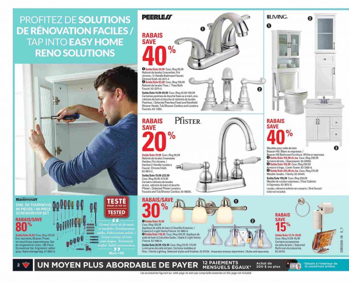 Circulaire Canadian Tire Février 1 – 8 2018 concernant Robinet Lavabo Canadian Tire