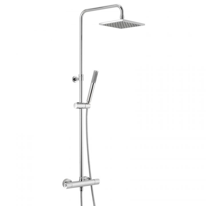 Colonna Doccia Star Rain Huber Con Miscelatore Termostatico In Ottone  Cromato concernant Huber Tayrona