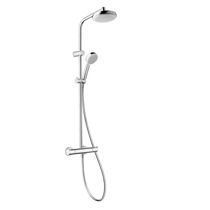 Colonne De Douche Avec Robinetterie, Hansgrohe My Club avec Huber Tayrona