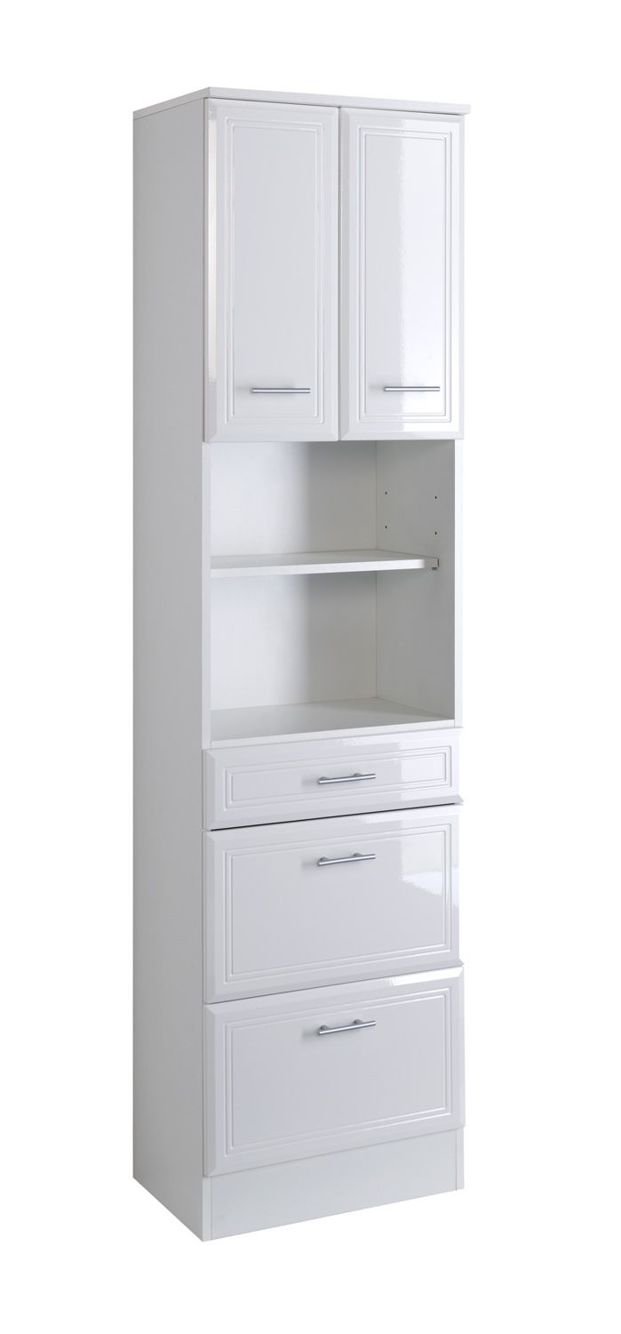 Colonne Salle De Bain Neapel 50Cm intérieur Meuble Rangement Largeur 50 Cm