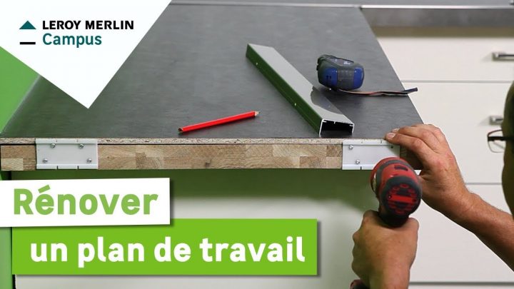 Comment Rénover Un Plan De Travail De Cuisine ? Leroy Merlin encequiconcerne Profil De Chant Reno Plan, Aluminium Brossé