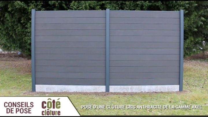 Côté Clôture – Poser Une Clôture Composite Axel dedans Plaque Béton Clôture Brico Dépôt