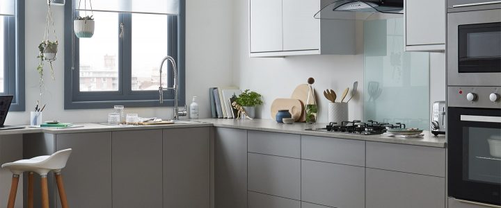 Cuisine "Balsamita" Gris – Brico Dépôt tout Ventilateur De Plafond Brico Depot