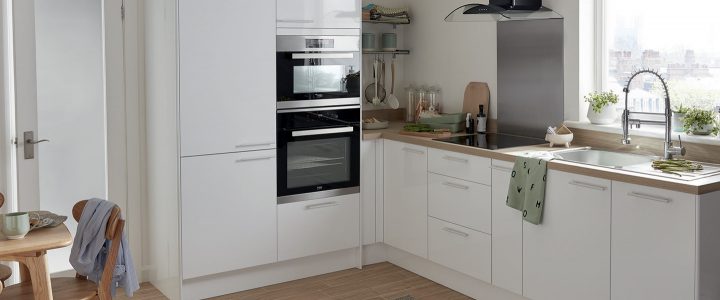 Cuisine "Stevia" Blanc – Brico Dépôt encequiconcerne Ventilateur De Plafond Brico Depot