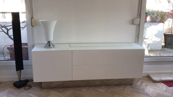 Élégance Et Technologie / Nouveauté 2017 / Meuble Tv Motorisé Effet Suspendu encequiconcerne Meuble Tv Escamotable Motorisé Ikea