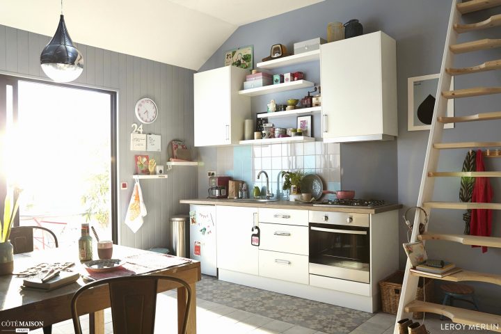 Elegant Amenagement Salon Cuisine 25M2 | Kitchen Interior encequiconcerne Salon Cuisine 25M2