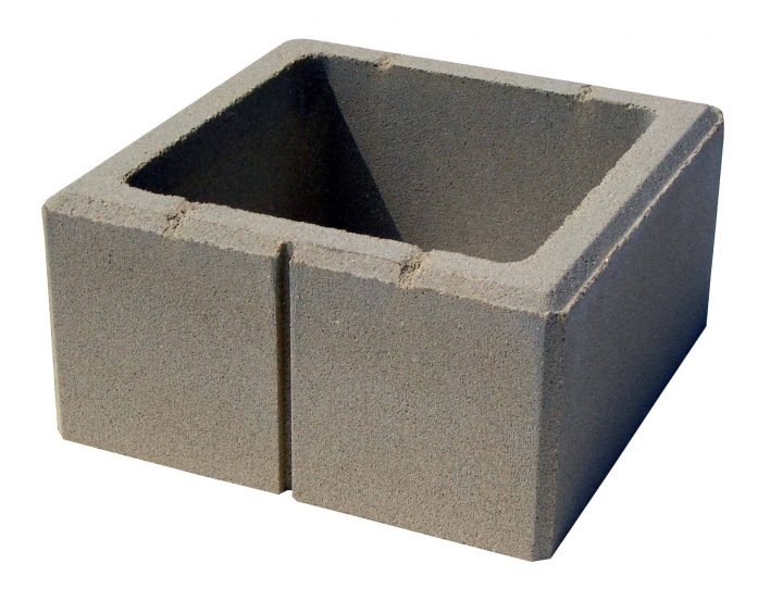 Elément De Pilier Béton Lisse 28X28Cm Charente intérieur Boisseau Béton 40X40