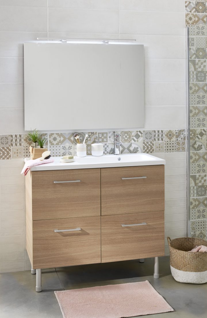 Épinglé Sur Ma Salle De Bain avec Meuble Sous Lavabo Bricomarché