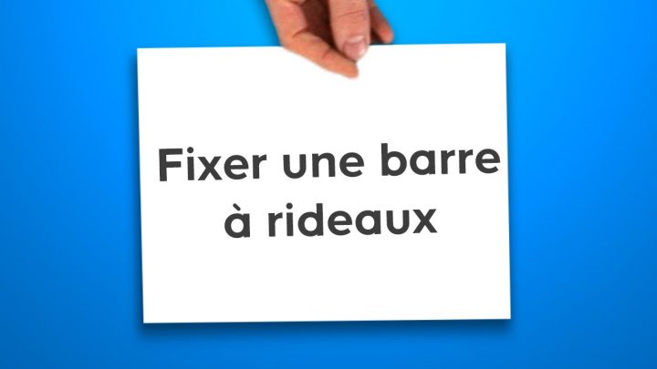 Fixer Une Barre À Rideaux (Castorama) encequiconcerne Support Tringle Plafond Castorama