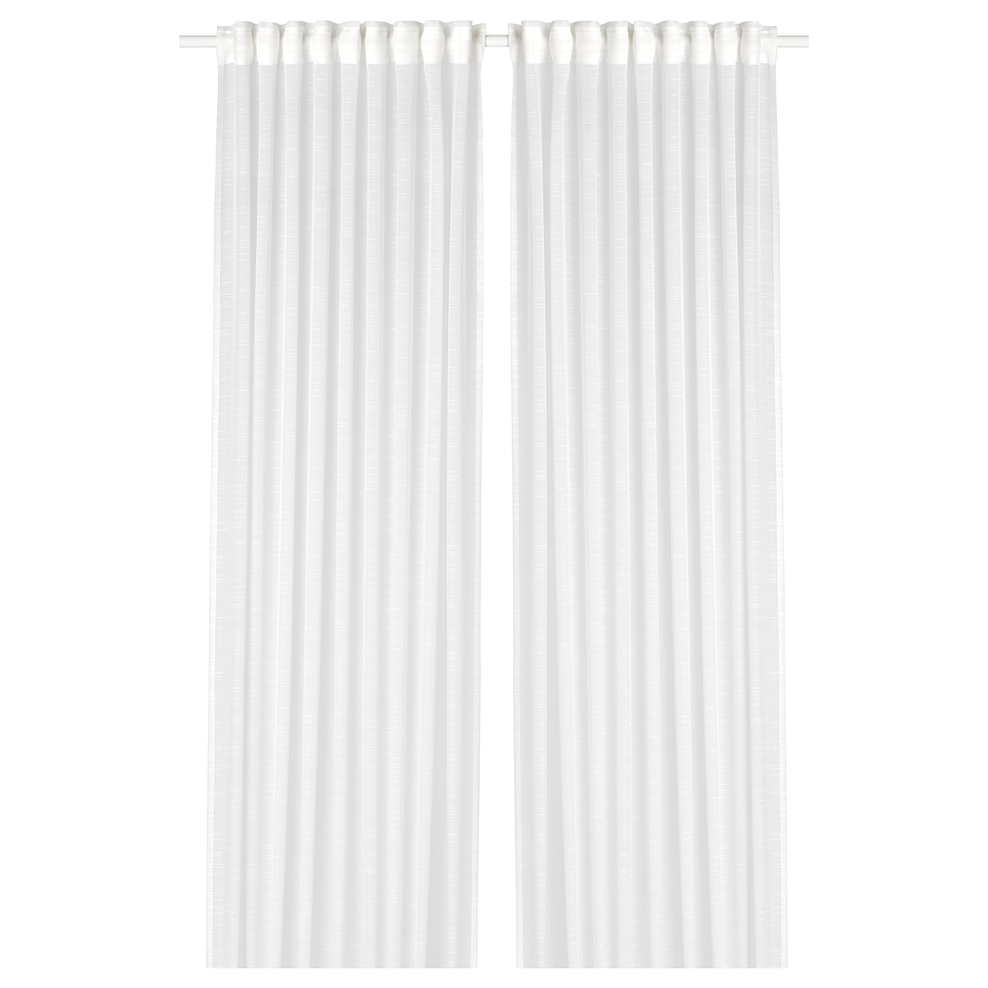 Gjertrud Voilage, 2 Pièces - Blanc 145X300 Cm tout Voilage Galon Fronceur Ikea